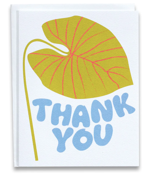Thank You Leaf Notecard
