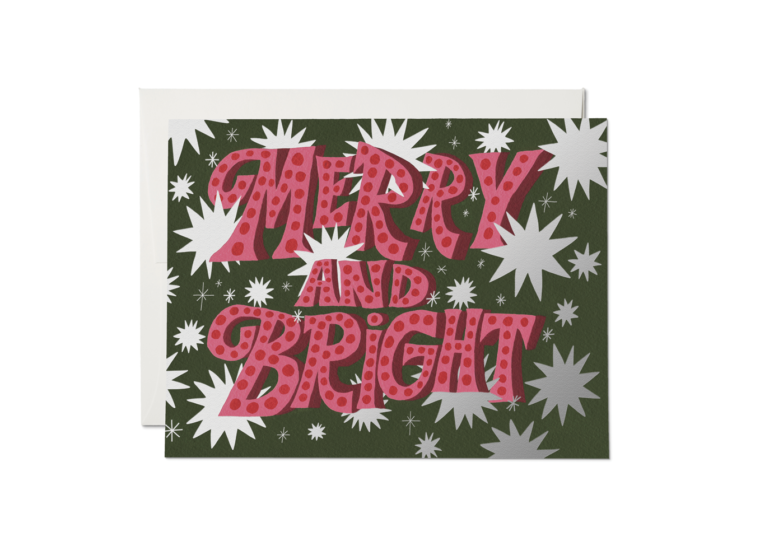 Sparkling Merry & Bright Holiday Card